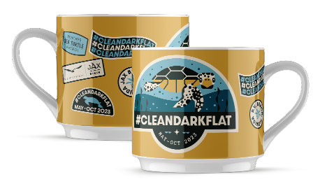 2023 Clean Dark Flat Mug