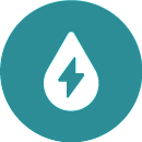 daily water and energy consumption icon